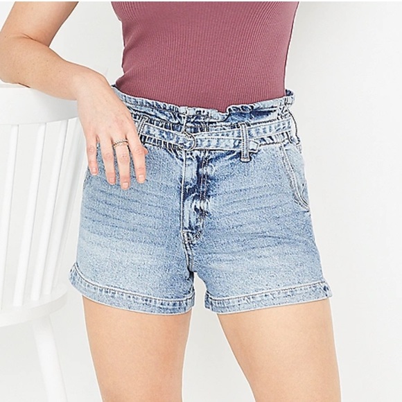 KanCan 90s high rise paper bag shorts 31 - Picture 5 of 10